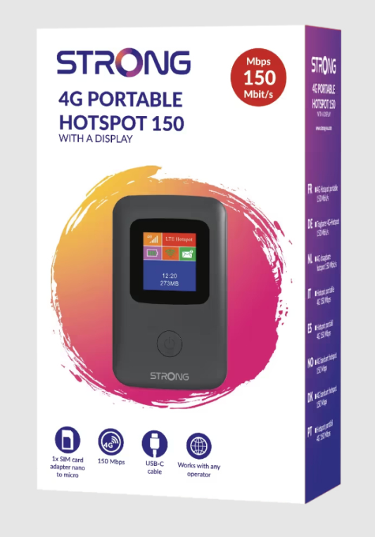 HOTSPOT PORTATIL 4G 150C CON PANTALLA - detalle