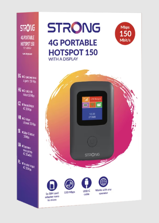 HOTSPOT PORTATIL 4G 150C CON PANTALLA - detalle