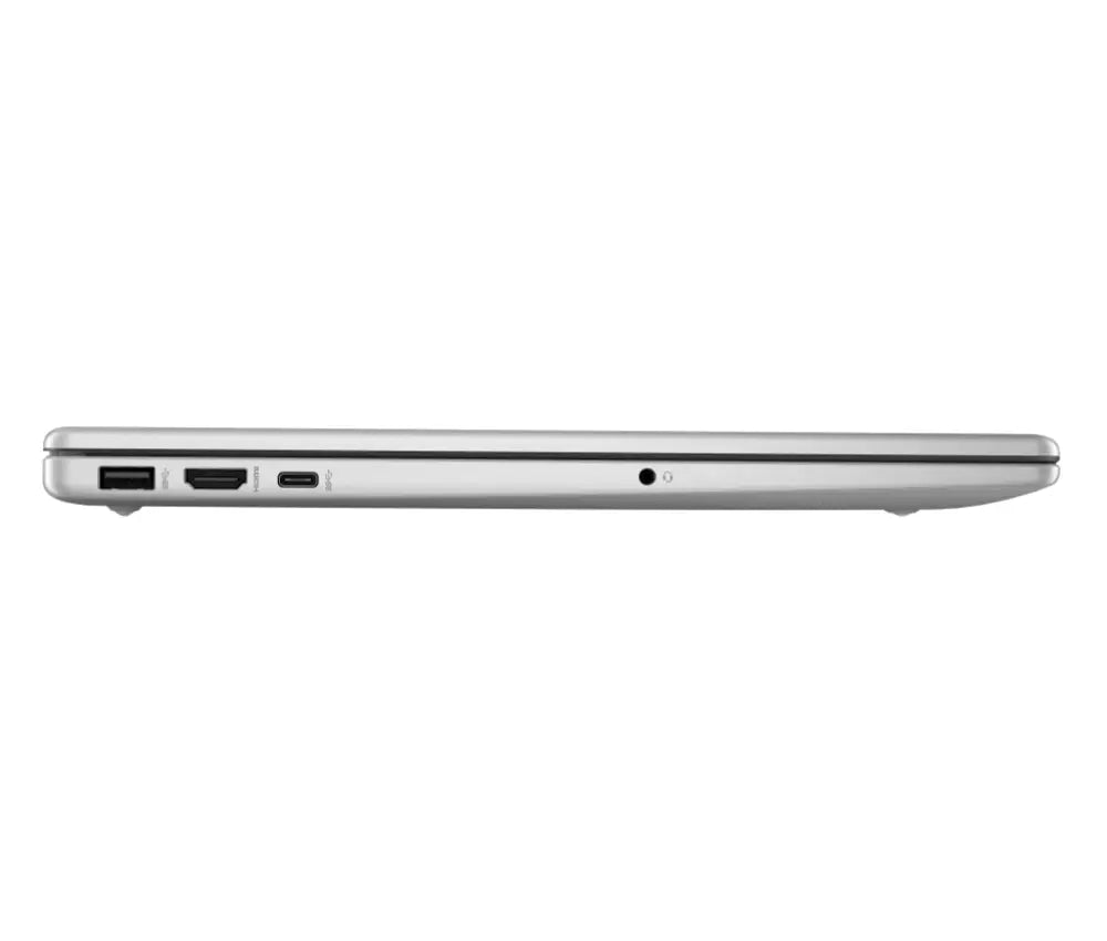 Portátil HP 15-fc0129ns con procesador AMD Ryzen 7, pantalla Full HD de 15,6", 8 GB RAM, 512 GB SSD y Windows 11 en color plata.