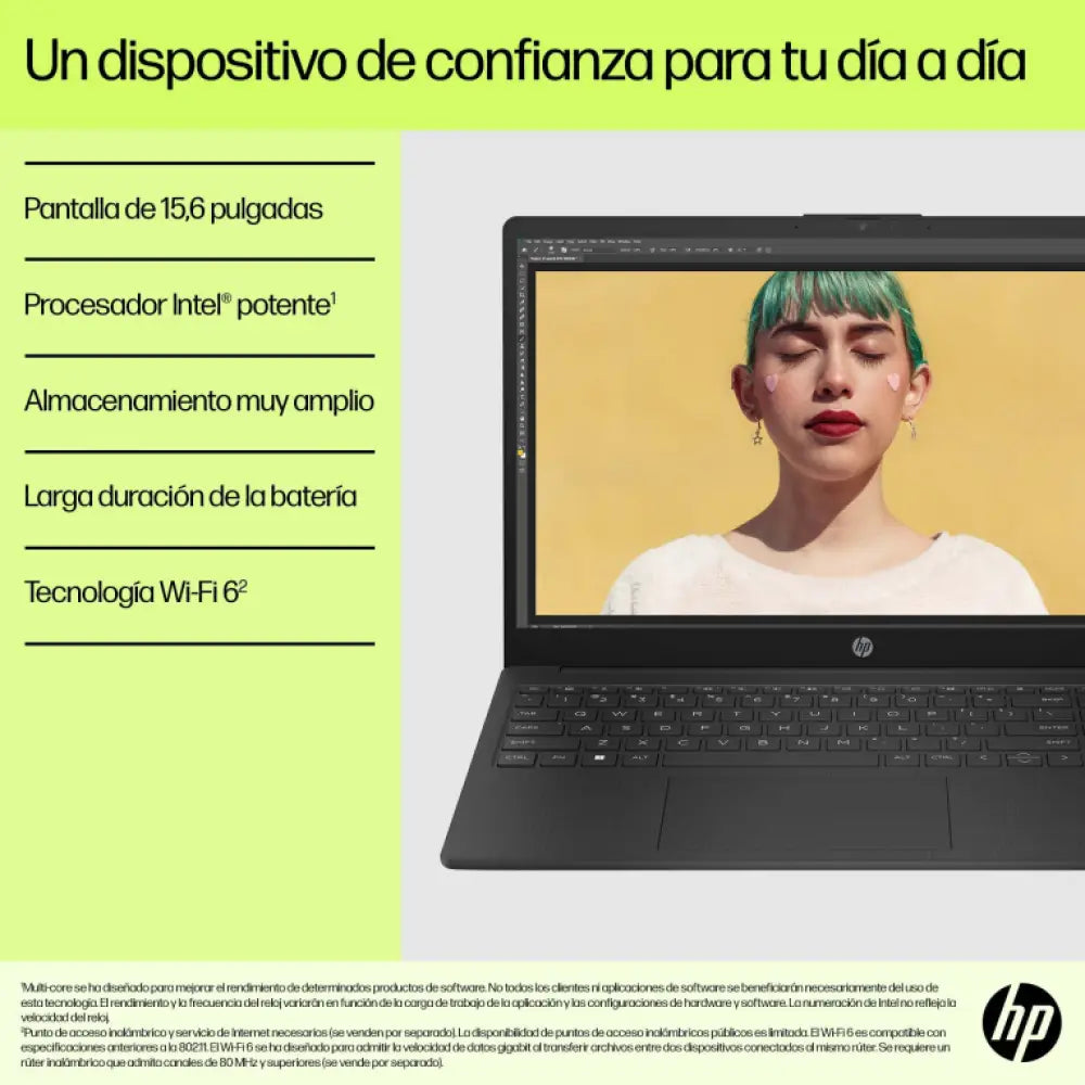 HP 15-fd0061ns Intel® CoreT i7 i7-1355U Portátil 39.6 cm (15.6") Full HD 8 GB DDR4-SDRAM 512 GB SSD Wi-Fi 6 (802.11ax) Windows 11 Home Plata - detalle