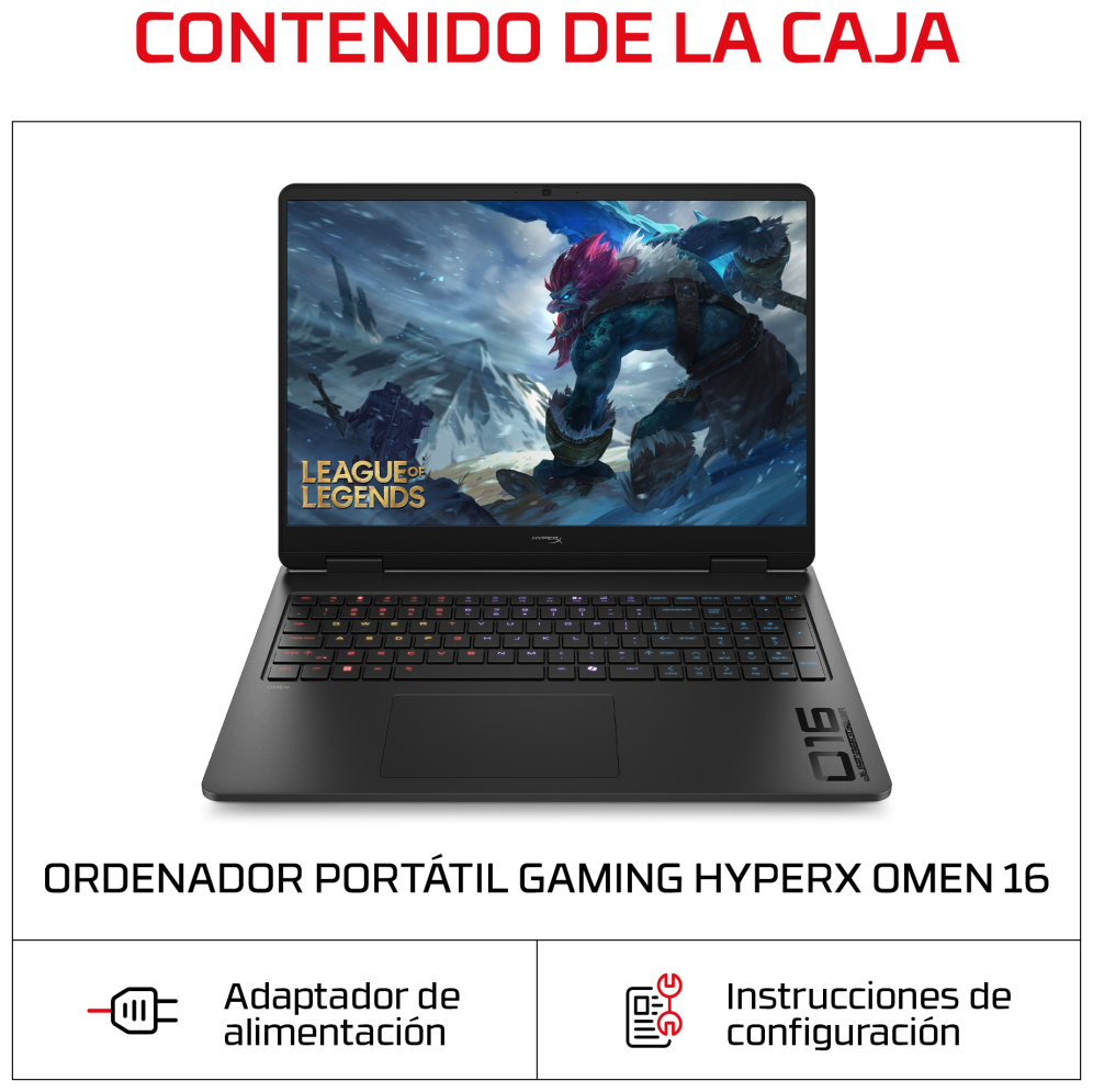 HP 16-AM2005NS CORE 5 120U 1TB 16GB 16.0IN FREEDOS 40,6 cm (16") 2K DDR5-SDRAM Wi-Fi 6 (802.11ax) AI PC Negro - detalle