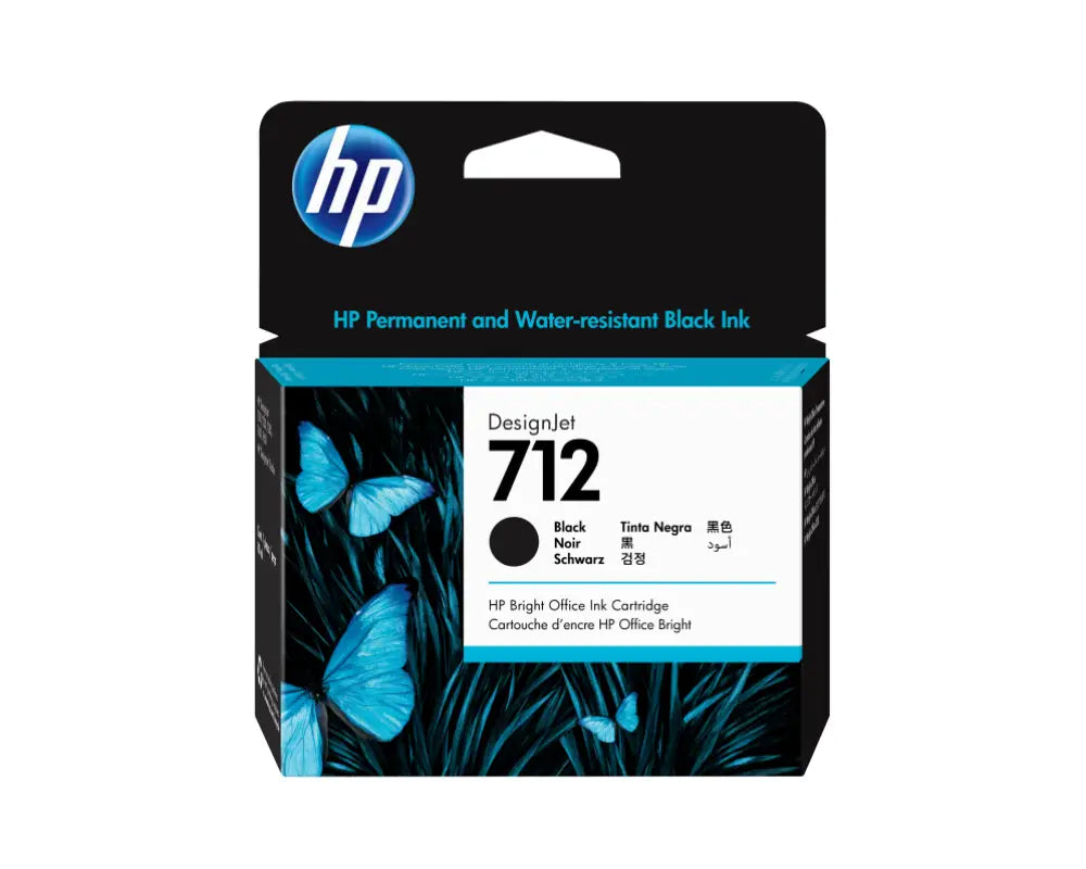 HP Cartucho de Tinta DesignJet 712 negro de 80 ml - detalle