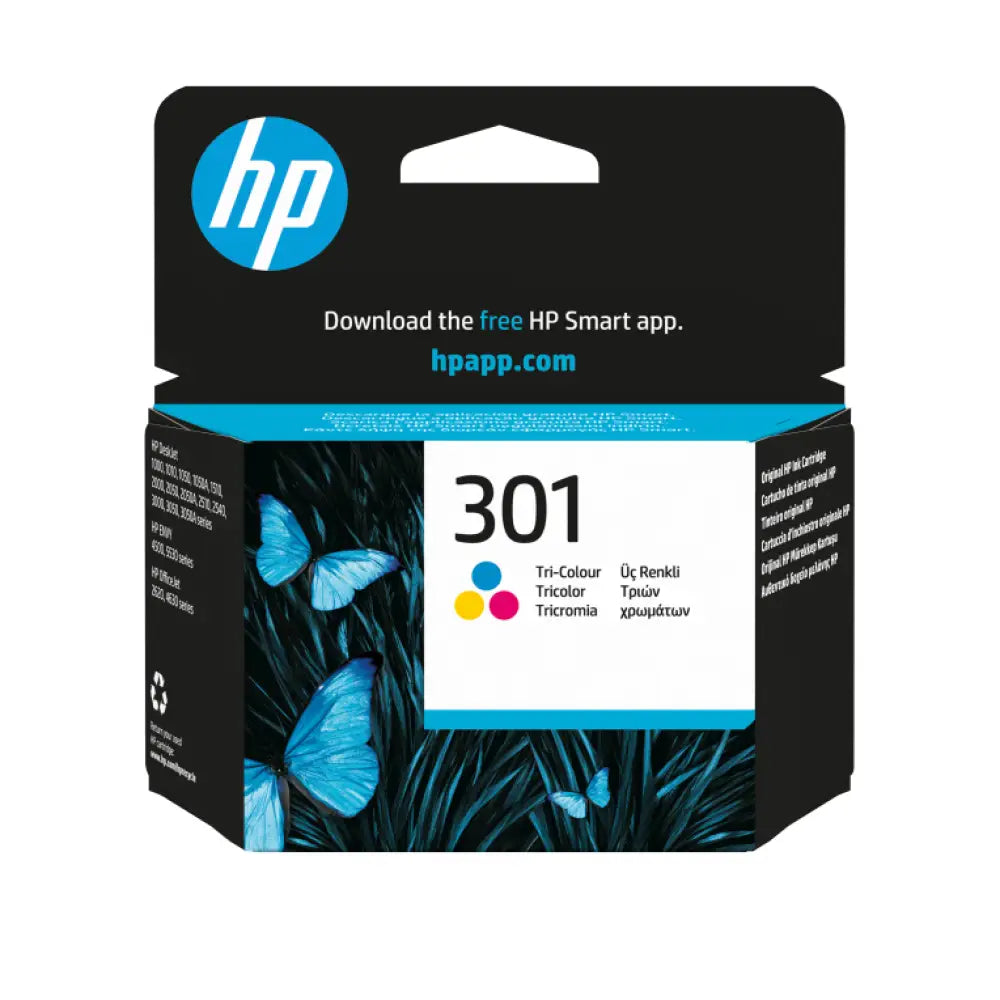 HP Cartucho de tinta original 301 Tri-color - detalle