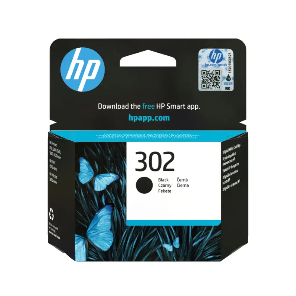 HP Cartucho de tinta original 302 negro - detalle