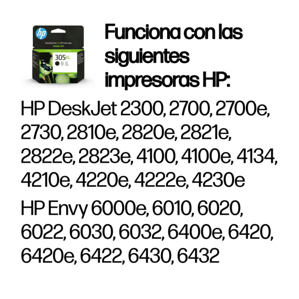 HP Cartucho de tinta Original 305XL de alta capacidad negro - detalle