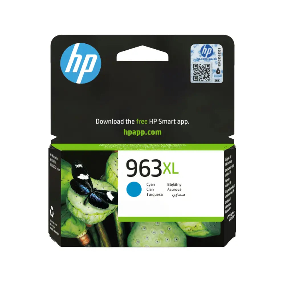 HP Cartucho de tinta Original 963XL cian de alta capacidad