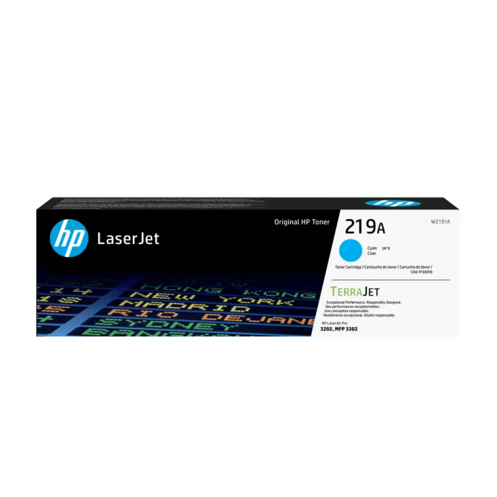 HP Cartucho de Tóner Original LaserJet 219A cian - detalle