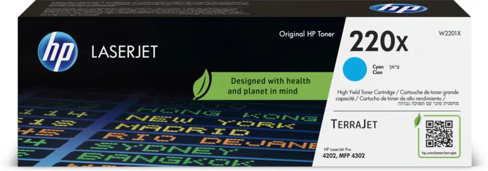 HP Cartucho de tóner Original LaserJet 220X cian - detalle