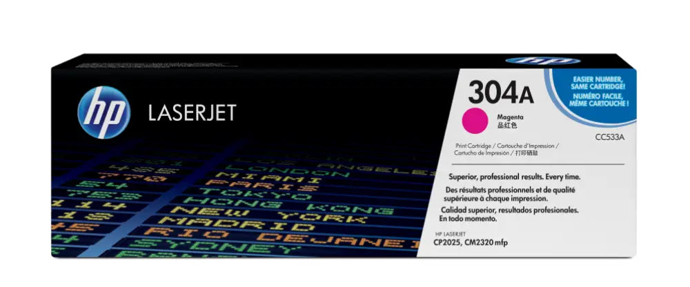 HP Cartucho de tóner original LaserJet 304A magenta - detalle