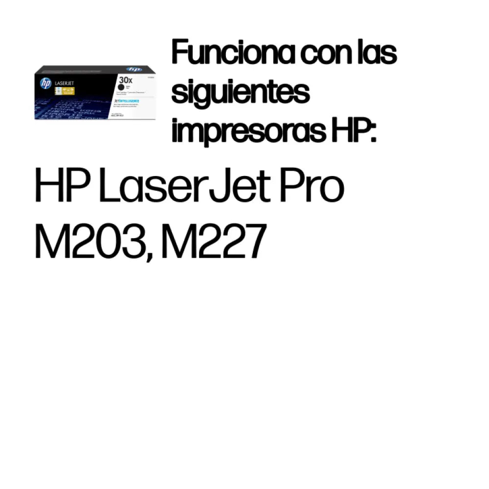 HP Cartucho de tóner Original LaserJet 30X negro de alta capacidad - detalle