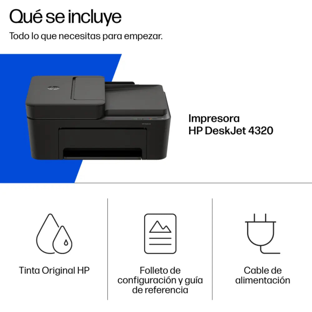 HP DeskJet 4320 Inalámbrico All-in-One Color Impresora - detalle