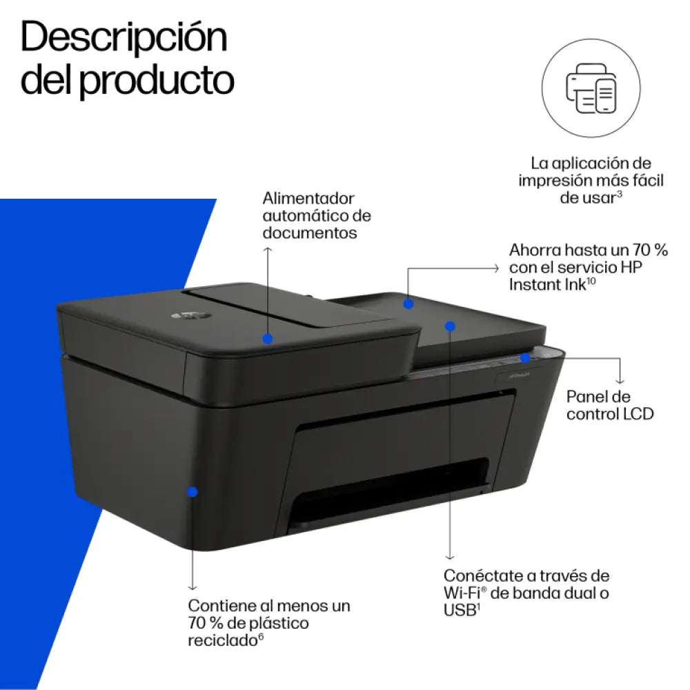 HP DeskJet 4320 Inalámbrico All-in-One Color Impresora - detalle