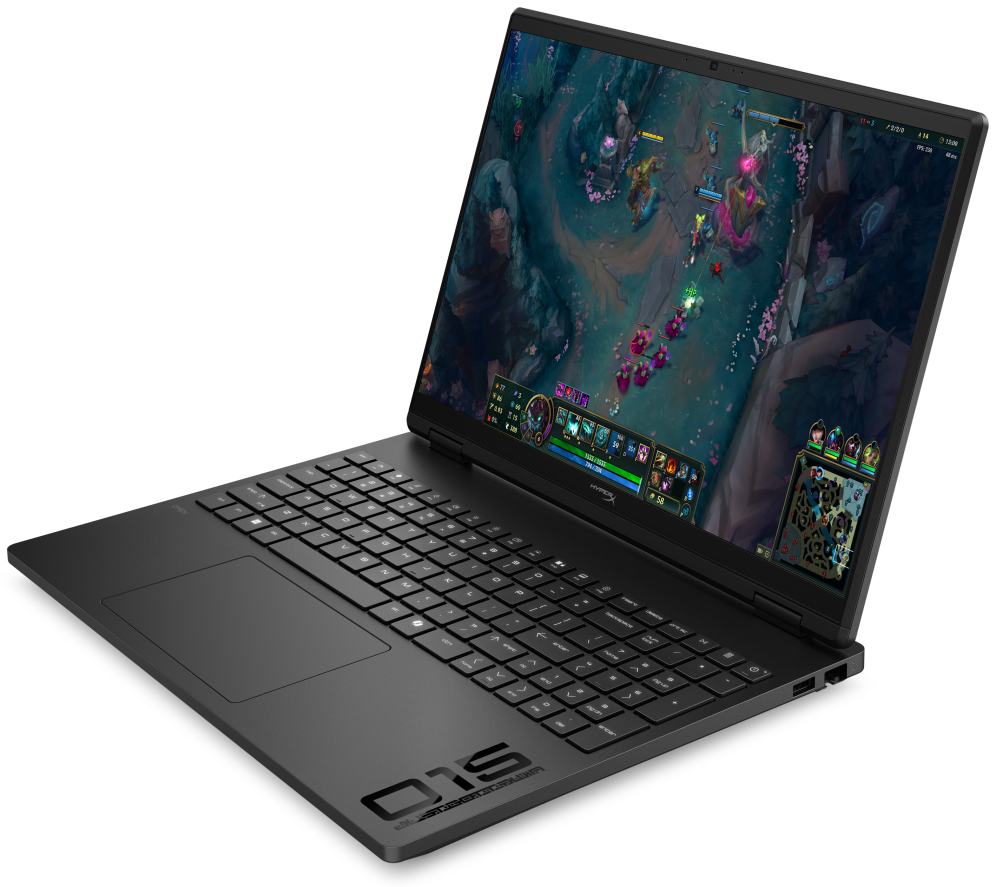 HP HyperX OMEN 15 inch Gaming Laptop PC 15-gb0016ns AMD Ryzen™ 7 260 38,9 cm (15.3") 2K 24 GB DDR5-SDRAM NVIDIA GeForce RTX 5060 Wi-Fi 6 (802.11ax) FreeDOS AI PC Negro - detalle