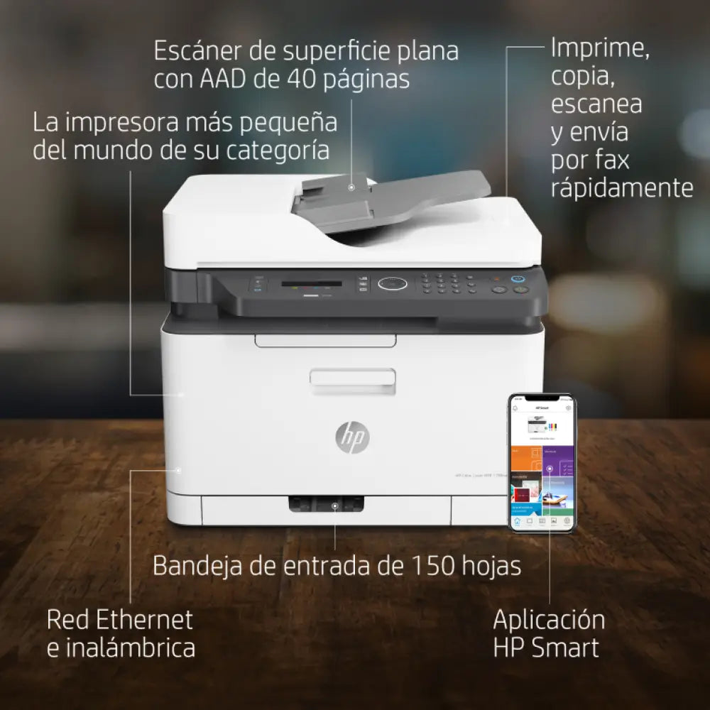 HP Laser 179fnw Inalámbrico Multifunction Color Impresora. Fotocopiadora. escáner; Dúplex - detalle