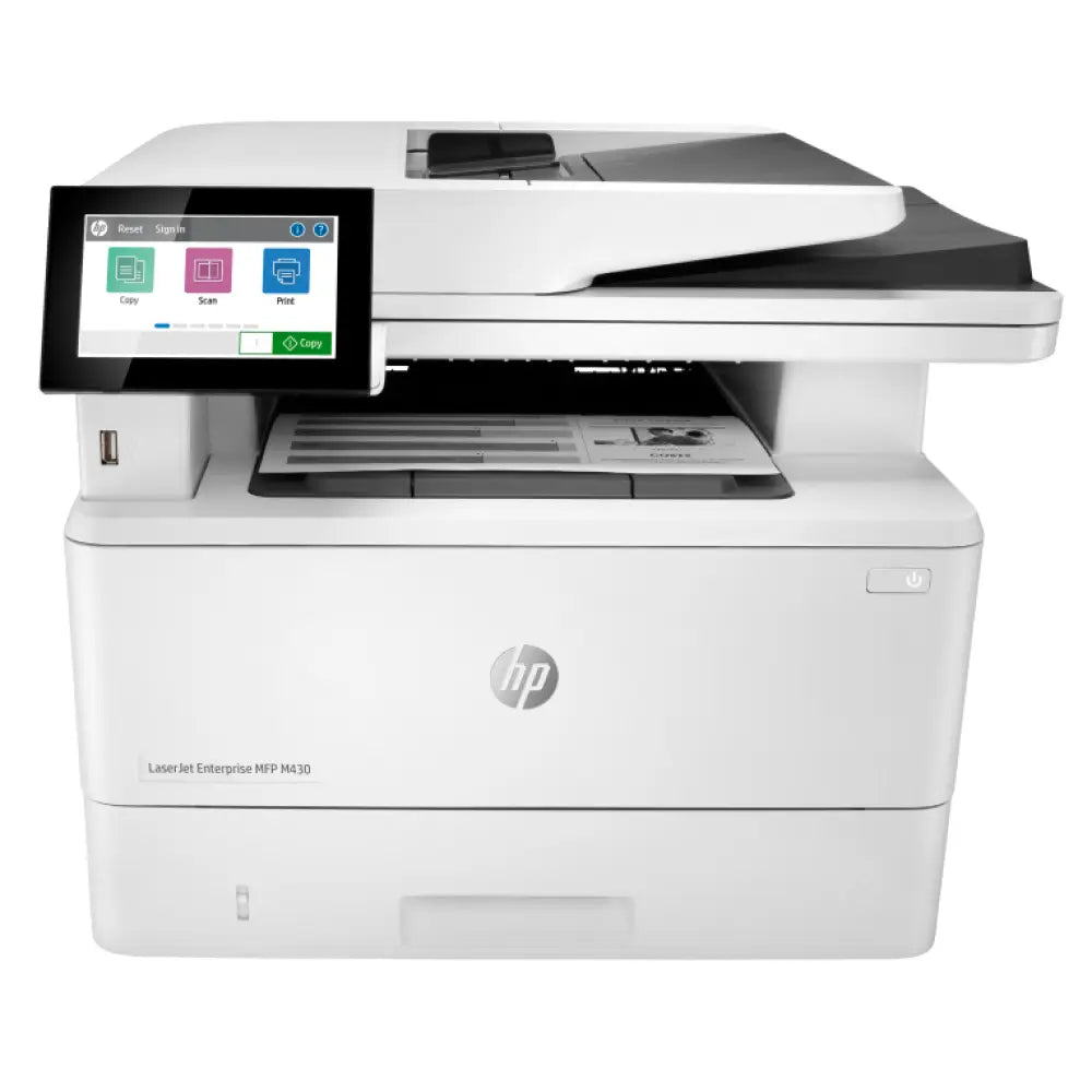 HP LaserJet Enterprise M430f Multifunction Blanco y negro Impresora. Solo Ethernet; Fotocopiadora. escáner - detalle