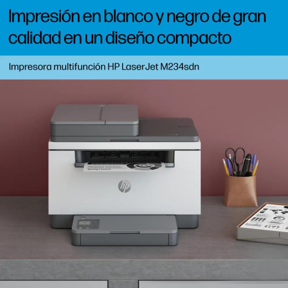 HP LaserJet M234sdn Multifunction Blanco y negro Impresora. Solo Ethernet; Fotocopiadora. escáner - detalle