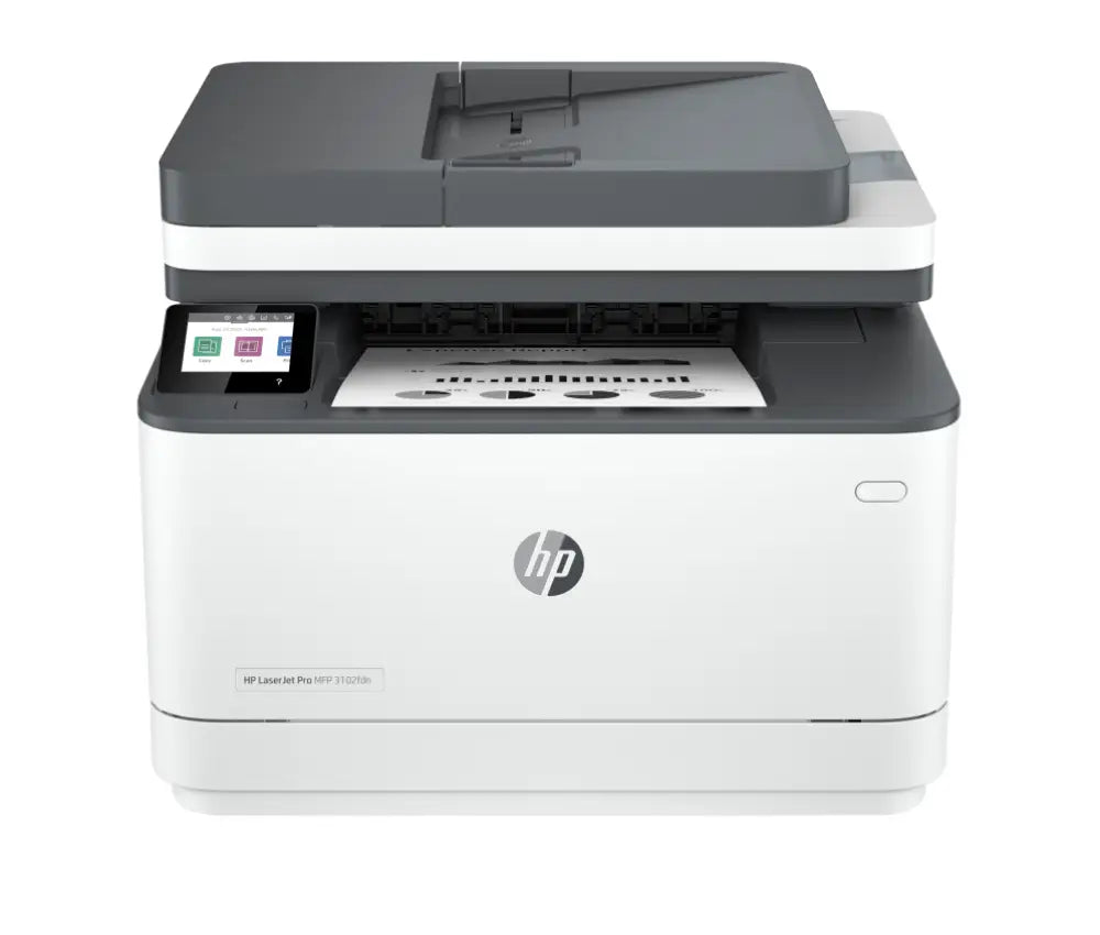 HP LaserJet Pro 3102fdn Multifunction Blanco y negro Impresora. Solo Ethernet; Fotocopiadora. escáner - detalle