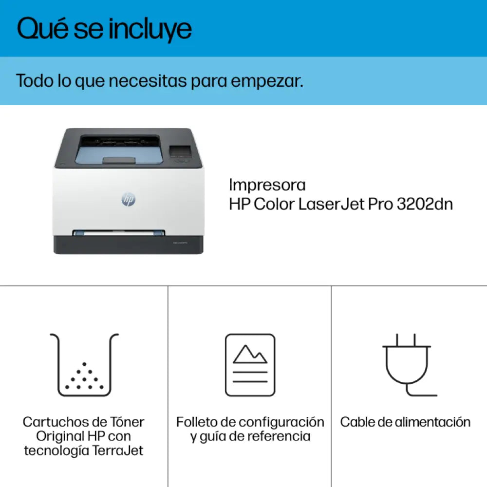 HP LaserJet Pro 3202dn Color Impresora. Solo Ethernet; A doble cara - detalle