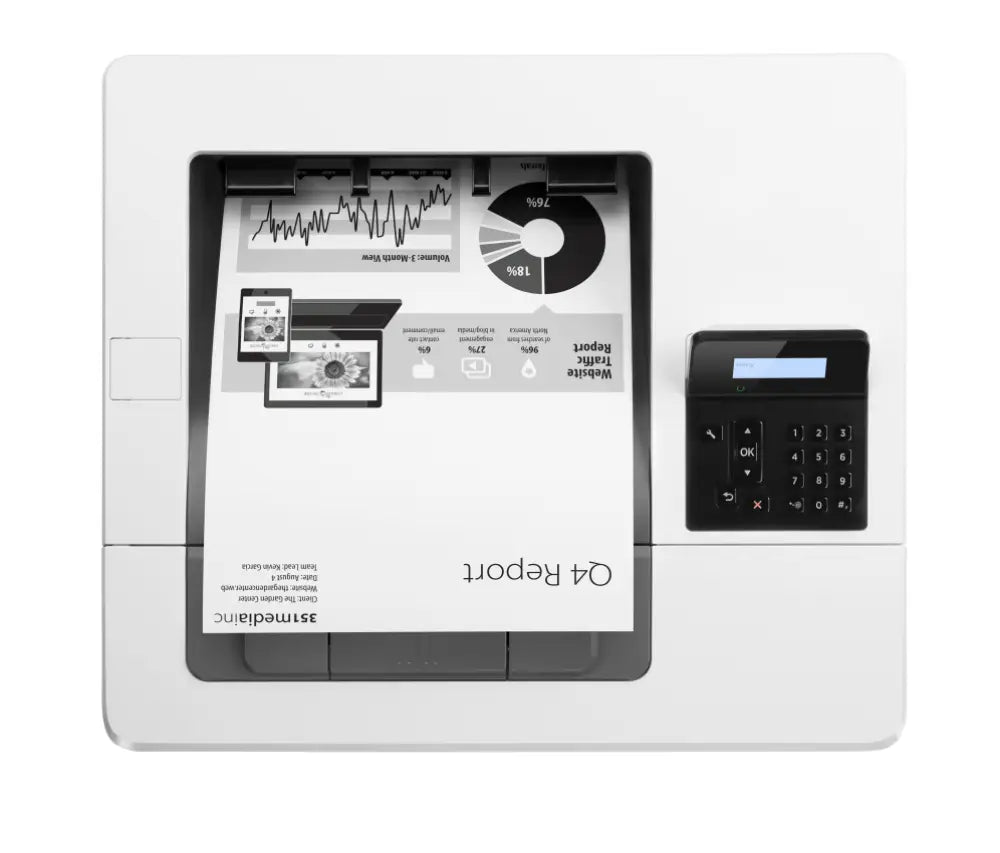 HP LaserJet Pro M501dn Blanco y negro Impresora. Solo Ethernet; A doble cara - detalle