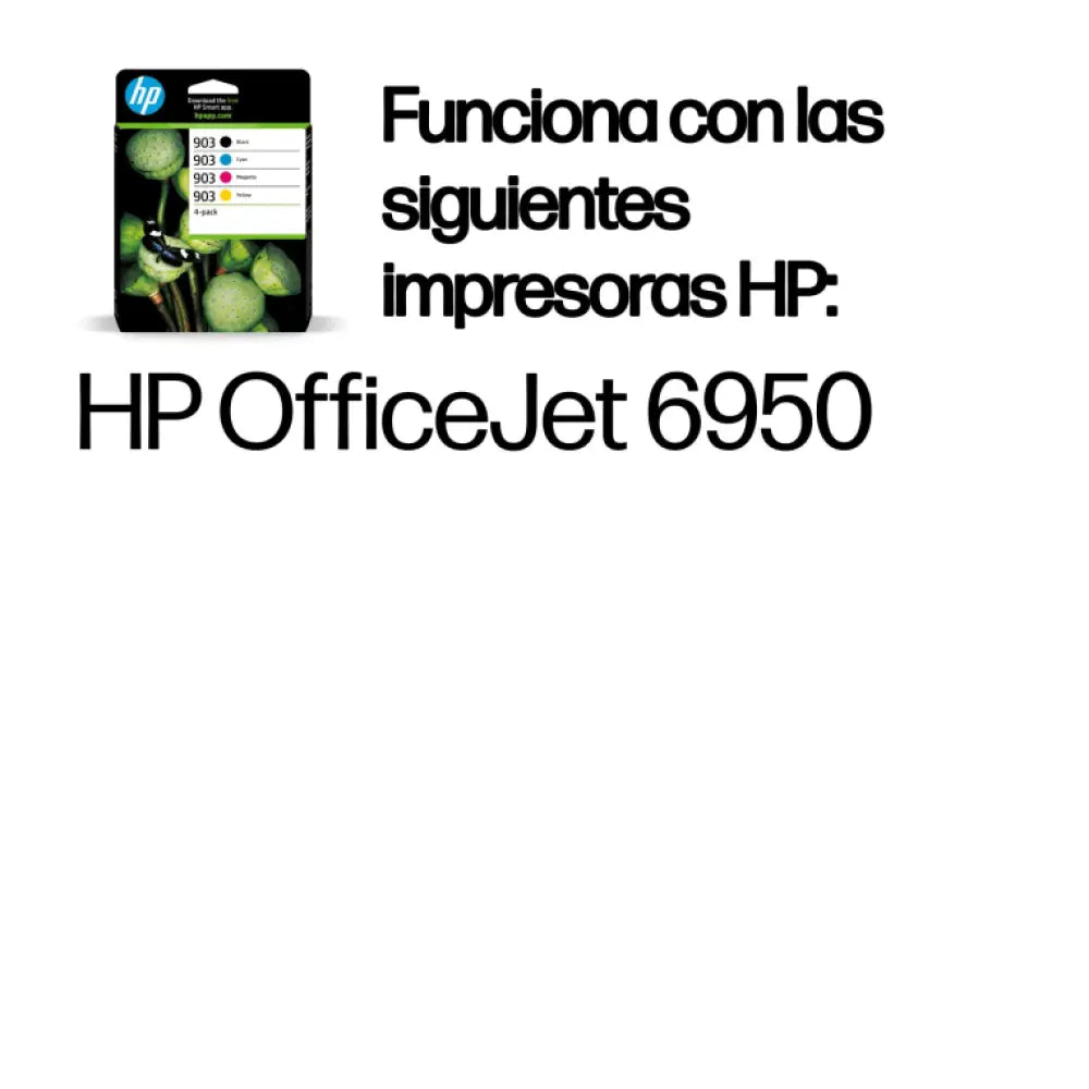 HP Paquete de 4 cartuchos de tinta Original 903 negro/cian/magenta/amarillo - detalle