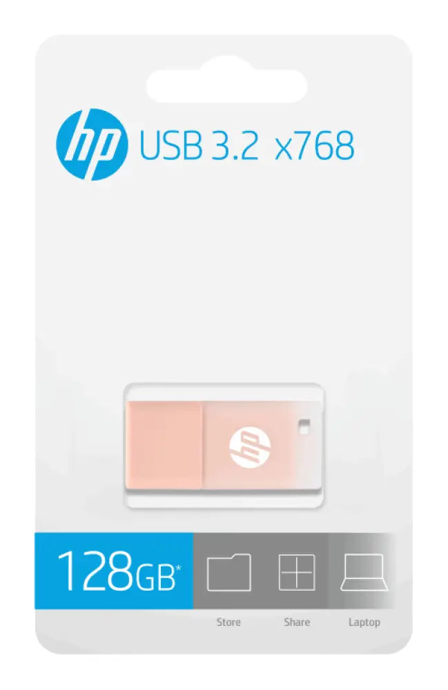 HP x768 unidad flash USB 128 GB USB tipo A 3.2 Gen 2 (3.1 Gen 2) Rosa - detalle