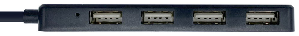 HUB AISENS USB 2.0 TIPO A M-4XTIPO A H NEGRO 30CM - detalle