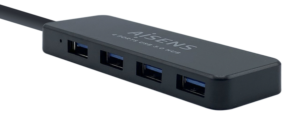 HUB AISENS USB 3.0 TIPO A M-4XTIPO A H NEGRO 30CM - detalle