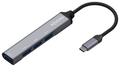 HUB AISENS USB 3.1 USB-C USB-C/M-4XTIPO A/H GRIS 10CM