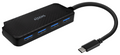 HUB AISENS USB 3.1 USB-C USB-C/M-4XTIPO A/H NEGRO 15CM