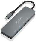 HUB AISENS USB 3.2 GEN2 10G USB-C/M-2XUSB-C/H-2XUSB-A/H 15CM GRIS