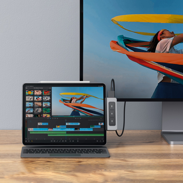 HUB HYPERDRIVE 6 EN 1 USB-C iPAD PRO/ AIR - detalle