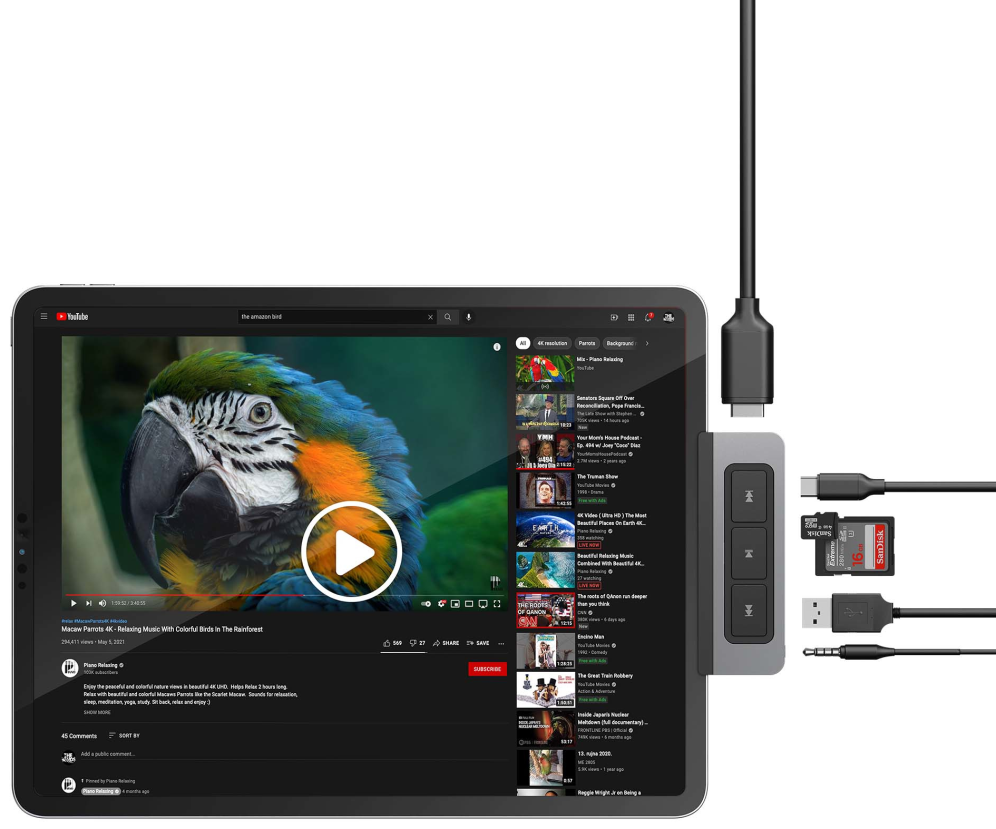 HUB HYPERDRIVE 6 EN 1 USB-C iPAD PRO/ AIR - detalle