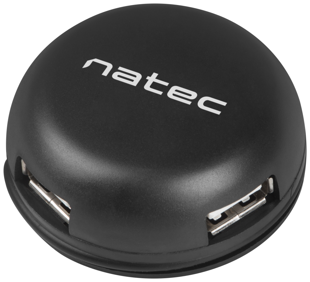 HUB NATEC BUMBLEBEE 4 PUERTOS USB 2.0 NEGRO - detalle