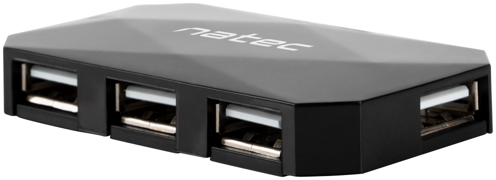HUB NATEC LOCUST 4 PUERTOS USB 2.0 NEGRO