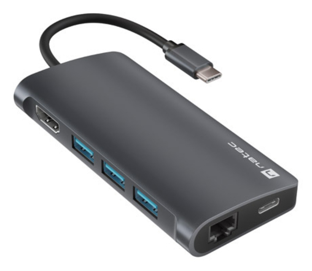 HUB USB-C 8 IN 1 NATEC FOWLER 2 3X USB 3.0 HUB HDMI 4K USB-C