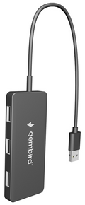HUB USB GEMBIRD 2.0 4 PUERTOS NEGRO