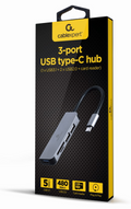 HUB USB TIPO-C DE 3 PUERTOS USB 3.1 Y USB 2.0 CON LECTOR DE TARJETAS