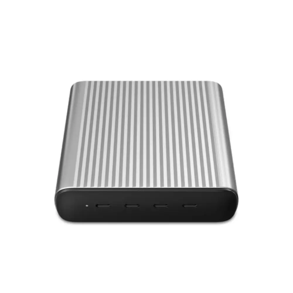 HYPER 245W GaN Desktop Charger Portátil. Smartphone. Tableta Negro. Plata Corriente alterna. Batería Carga rápida Interi