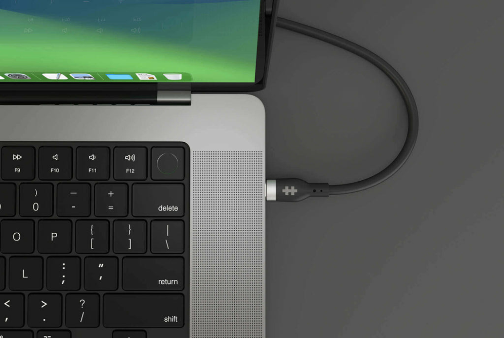 HYPER 2M SILICONE 240W USB-C CHARGING CABLE - BLACK - detalle