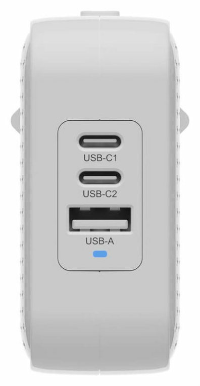 HYPER 70W USB-C GAN TRAVEL CHARGER (3C+1A) - WHITE - detalle