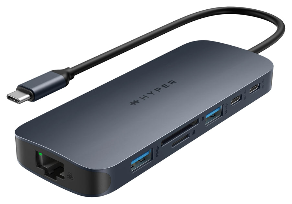 HYPER DRIVE ECOSMART GEN.2 DUAL HDMI USB-C 11-IN-1 HUB W 140 W PD3.1