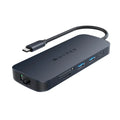 HYPER HD4004GL hub de interfaz USB 3.2 Gen 1 (3.1 Gen 1) Type-C 10000 Mbit/s Azul. Gris