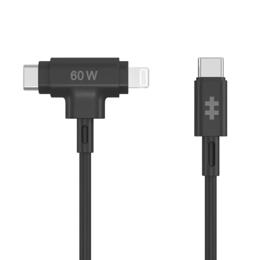 HYPER HyperJuice cable USB USB 2.0 1.5 m USB C USB C/Lightning Negro