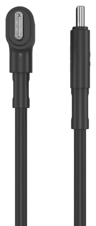 HYPER SILICONE USB-C TO USB-C AND LIGHTNING HYBRID 60W CABLE - BLACK - detalle