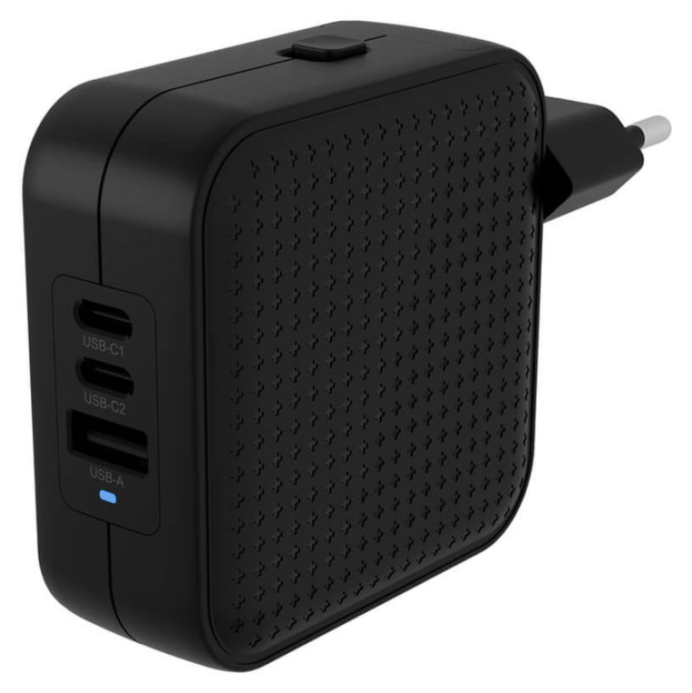 HYPERA HYPERJUICEA 70W USB-C GAN TRAVEL CHARGER (3C+1A) BLACK - detalle