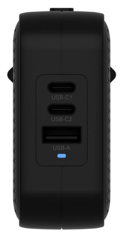 HYPERA HYPERJUICEA 70W USB-C GAN TRAVEL CHARGER (3C+1A) BLACK - detalle