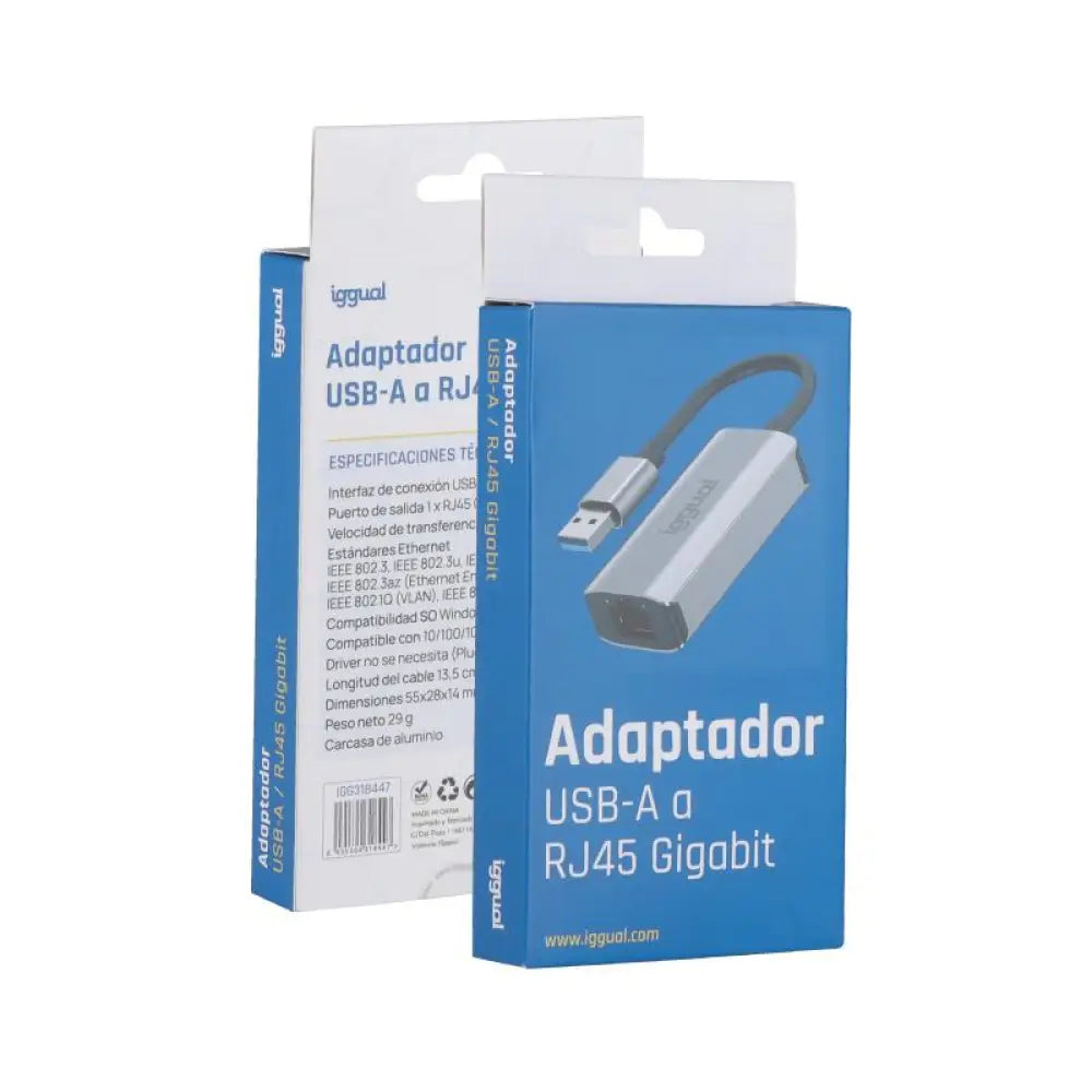 iggual Adaptador USB-A 3.0 a RJ45 Gigabit - detalle