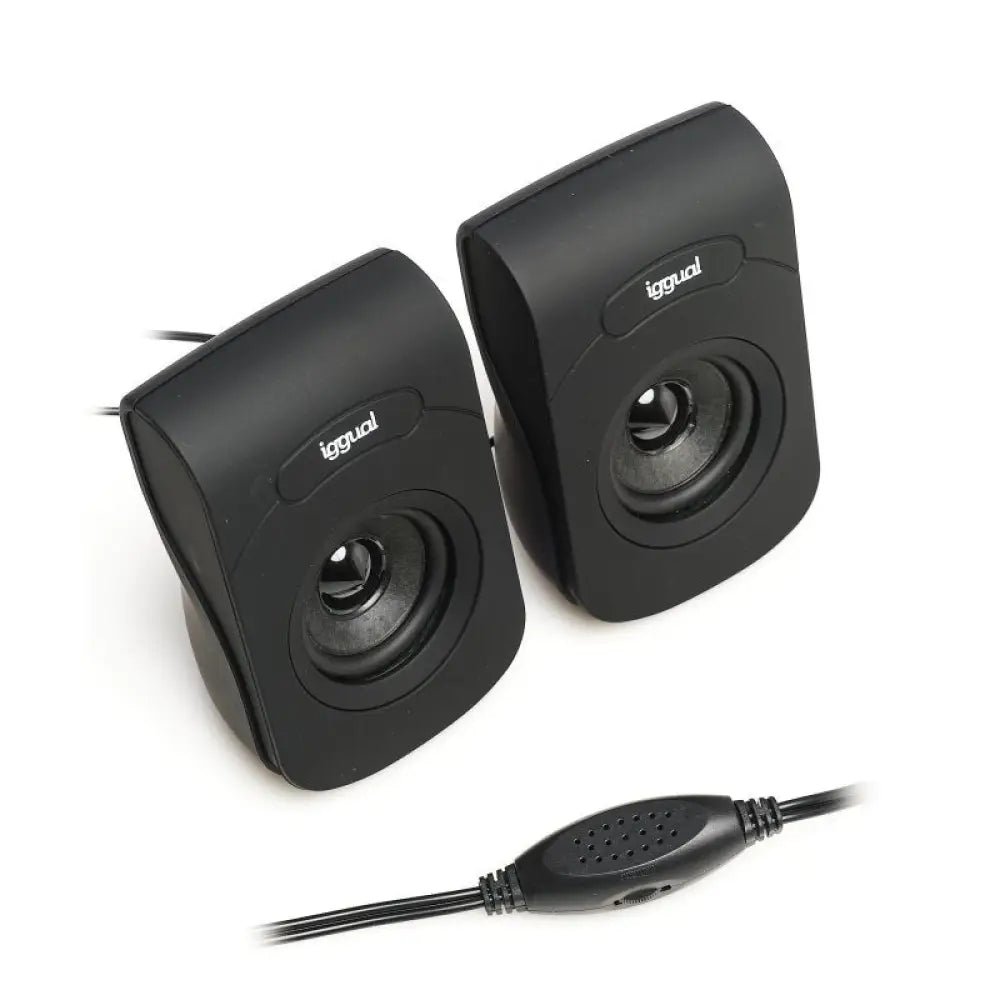 iggual Altavoces 2.0 6W mini-jack + USB - detalle