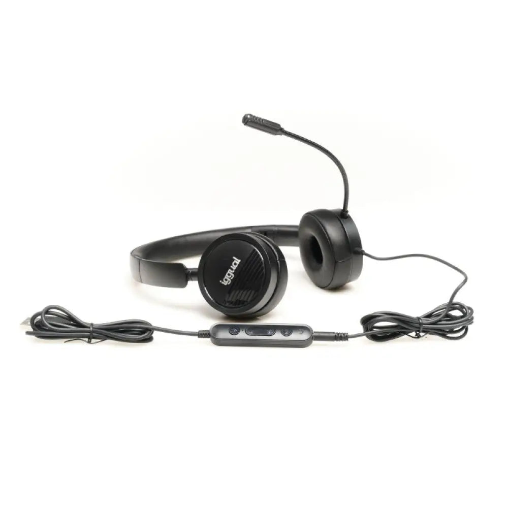 iggual Auriculares con micro Dual Tech USB/3,5 mm - detalle