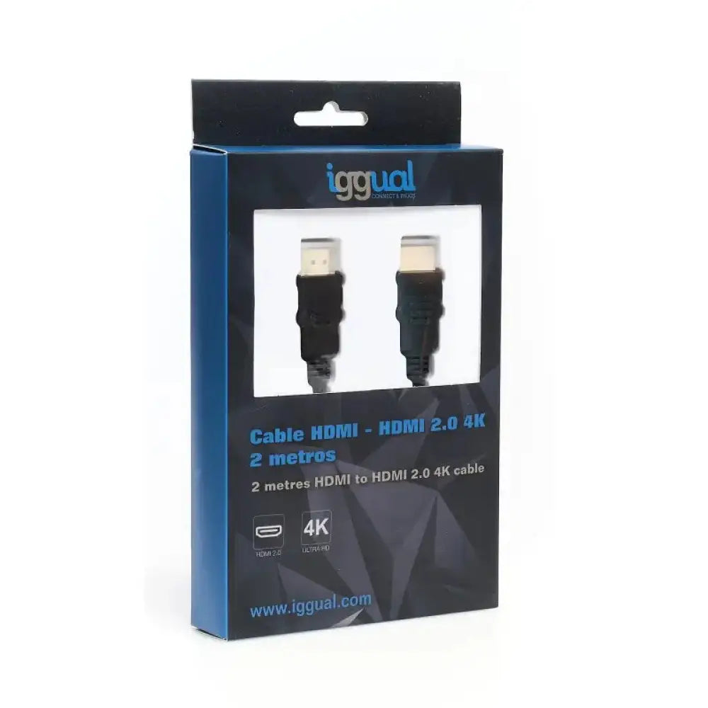 iggual Cable HDMI - HDMI 2.0 4K@60Hz 2 metros - detalle